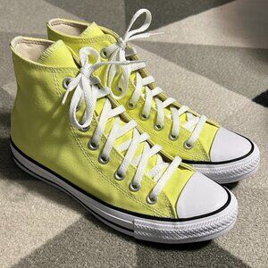 Converse High-Top Sneakers in Bright Yellow